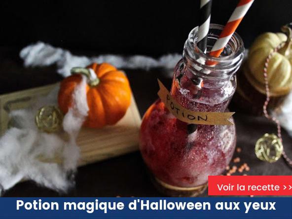 Potion magique d'Halloween aux yeux